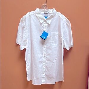 Columbia Size 2XL White Shortsleeved Men’s Shirt New With Tags